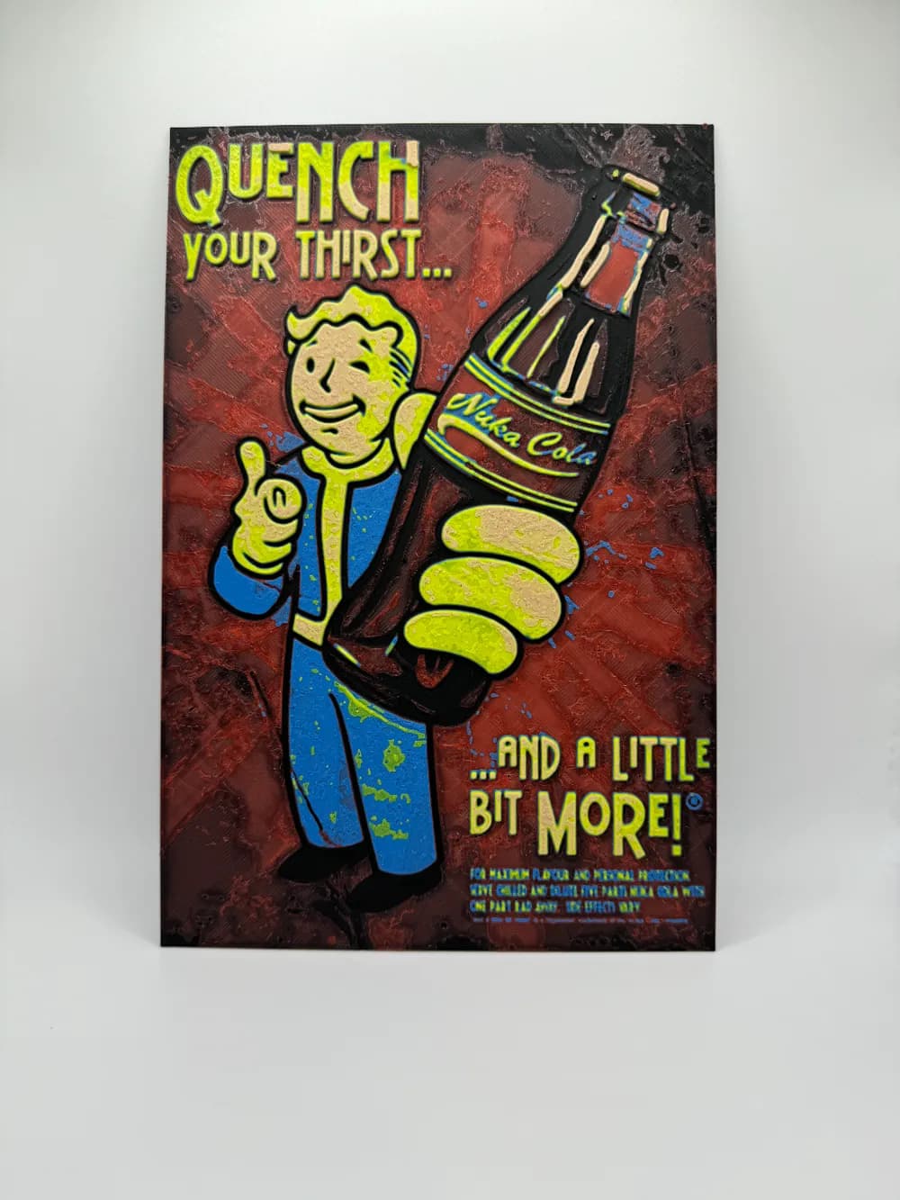 Fallout - Nuka Cola Poster by Canadian Gamer HueForge model: Fallout - Nuka Cola Poster by Canadian Gamer