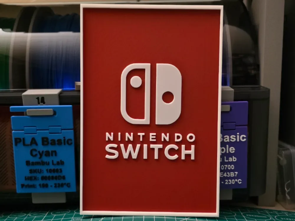 Nintendo Switch Logo Poster - Hueforge Art Nintendo Switch Logo Poster - Hueforge Art