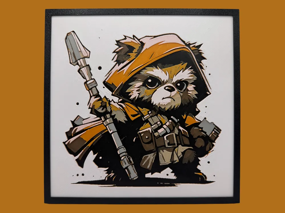 HueForge model: Ewok - Chibi Edition by Canadian Gamer