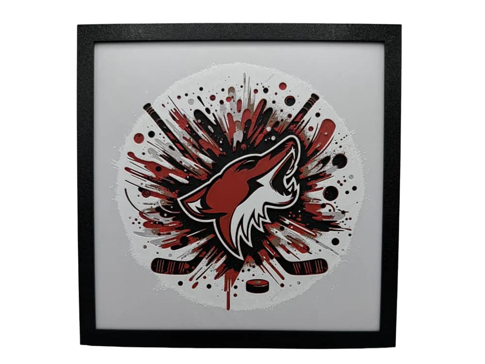 Arizona Coyotes - NHL Hueforge by Canadian Gamer HueForge model: Arizona Coyotes - NHL Hueforge by Canadian Gamer