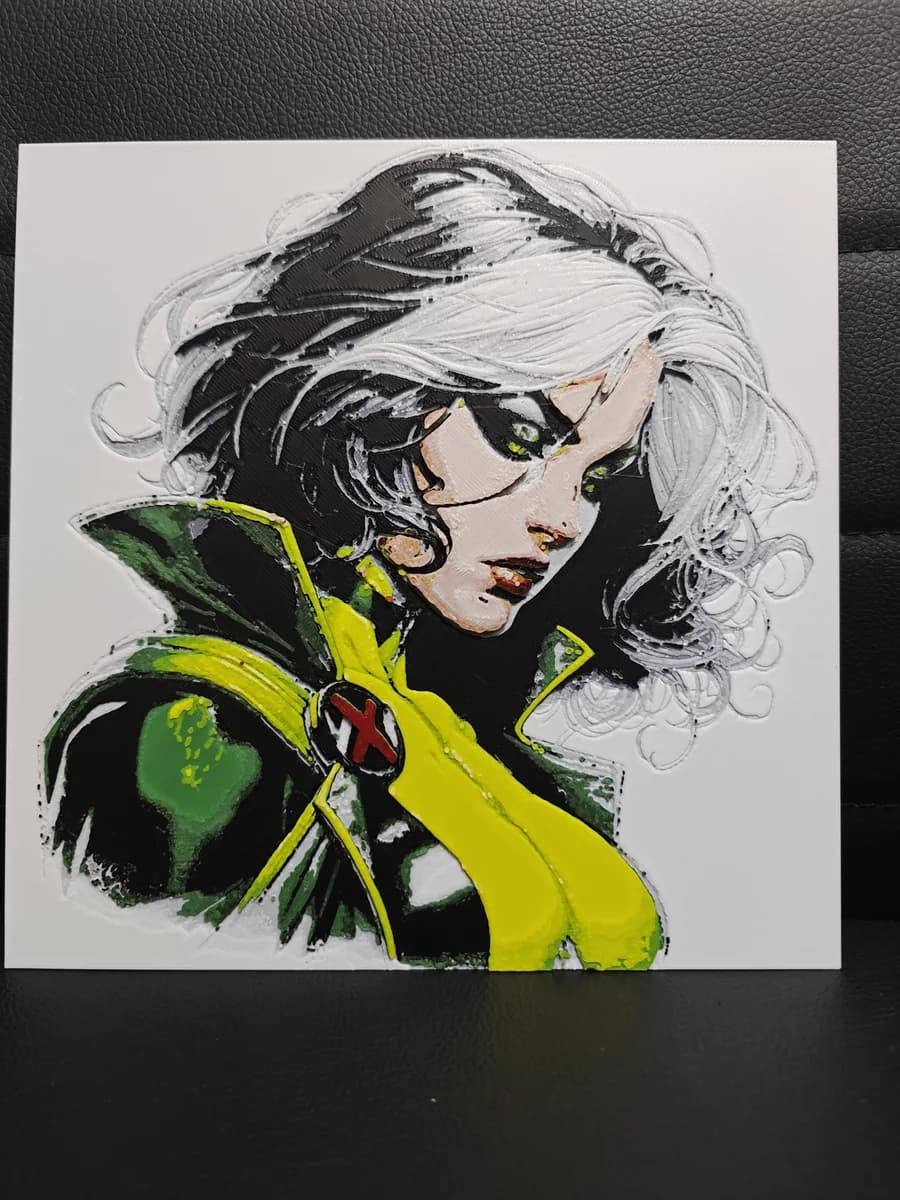 Rogue X-Men by TheHueforgeLady HueForge model: Rogue X-Men by TheHueforgeLady