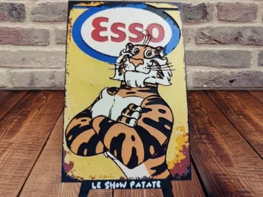 Plaque vintage Esso hueforge by leshowpatate HueForge model: Plaque vintage Esso hueforge by leshowpatate