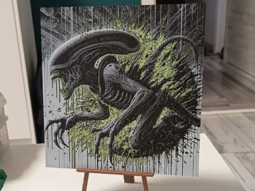 Xenomorph Alien Hueforge by 3DNesy HueForge model: Xenomorph Alien Hueforge by 3DNesy