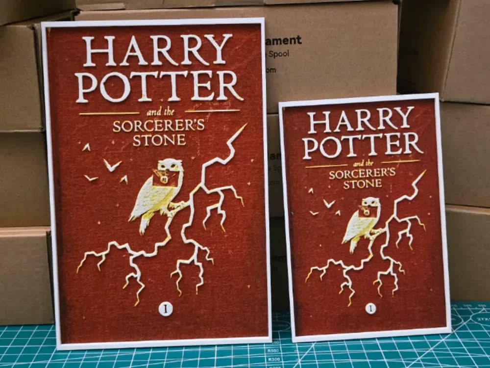 Harry Potter and the Sorcerer's Stone Poster by Lumpy3D HueForge model: Harry Potter and the Sorcerer's Stone Poster by Lumpy3D