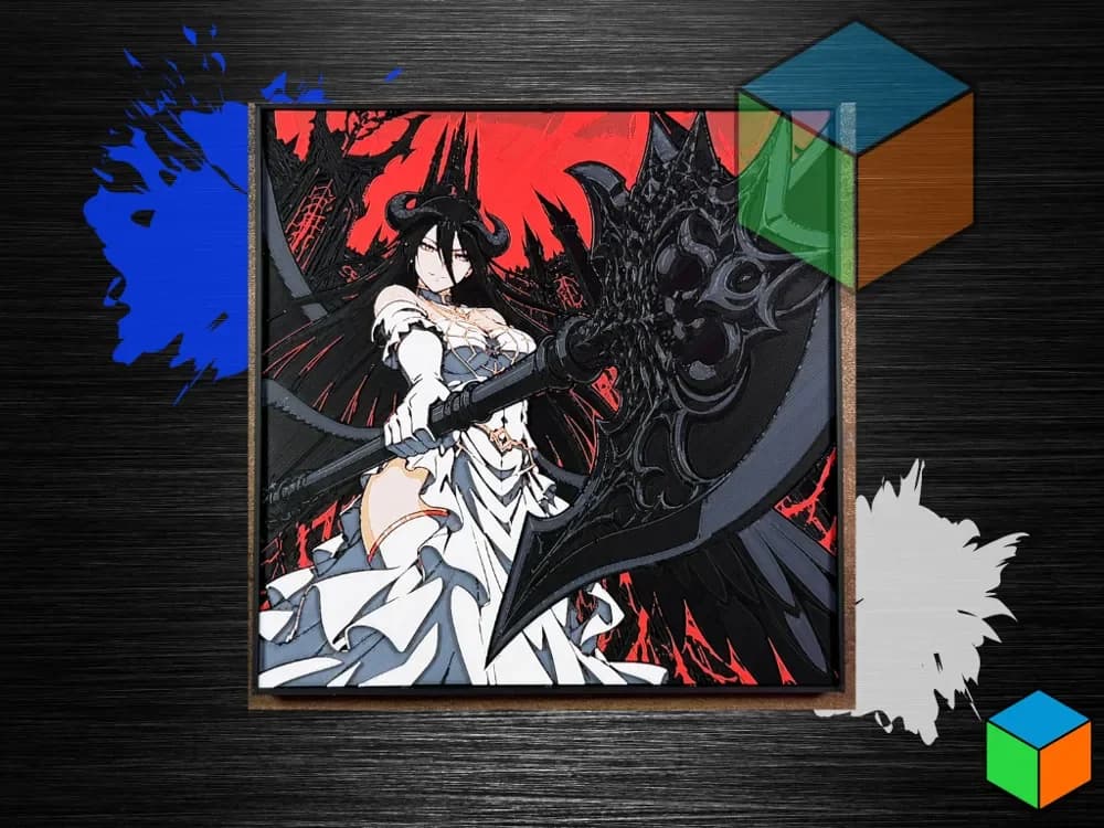 Albedo — Overlord HueForge Wall Art Albedo — Overlord HueForge Wall Art