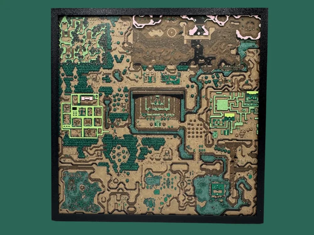 HueForge model: Legend of Zelda - A Link to the Past - Dark World by Canadian Gamer