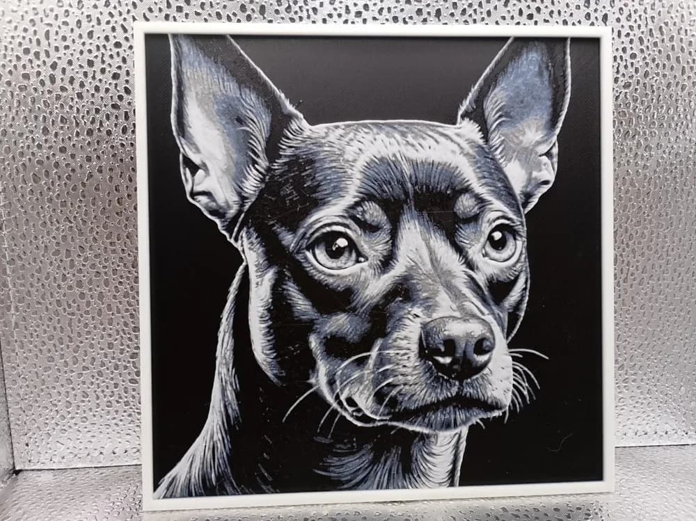 Pinscher – Hueforge by Borishotch Industries HueForge model: Pinscher – Hueforge by Borishotch Industries