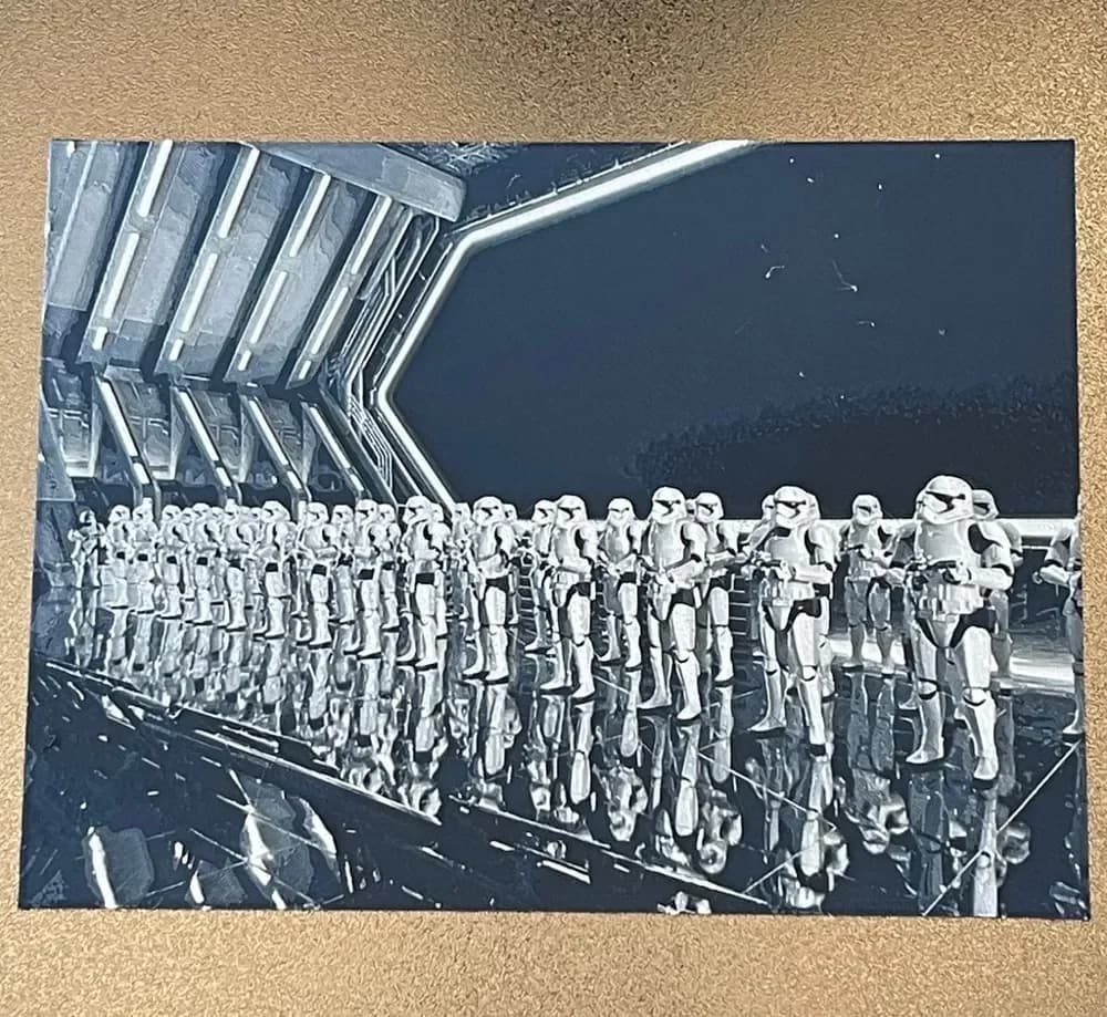 Stormtroopers (Galaxy's Edge) - Hueforge Print by cyanidesugar HueForge model: Stormtroopers (Galaxy's Edge) - Hueforge Print by cyanidesugar
