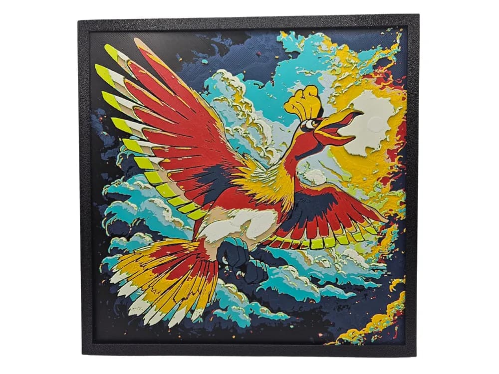 Ho-Oh by BusyKikiBee HueForge model: Ho-Oh by BusyKikiBee