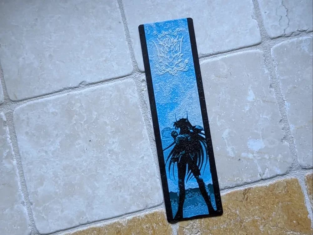 Shiryu - Saint Seiya Bookmark by suaimondi HueForge model: Shiryu - Saint Seiya Bookmark by suaimondi