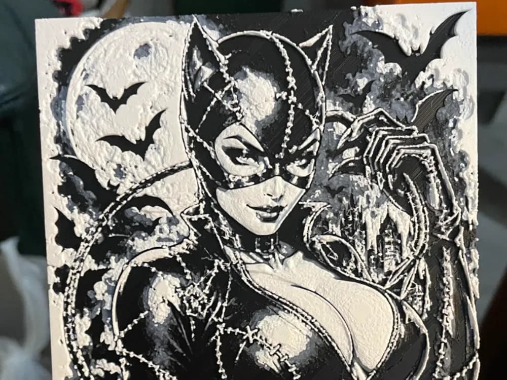 Catwoman by the Moon and Bats Hueforge Catwoman by the Moon and Bats Hueforge