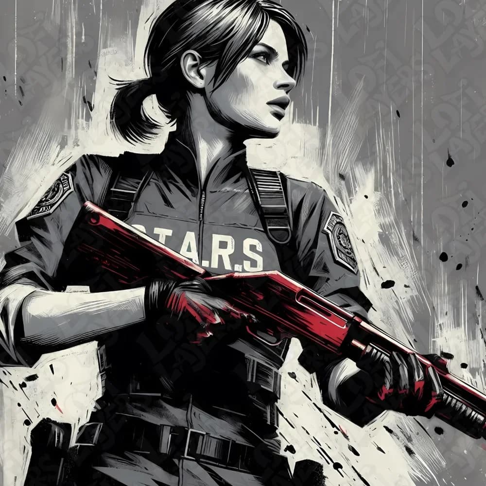 Jill Valentine Hueforge by LoFi Layers HueForge model: Jill Valentine Hueforge by LoFi Layers