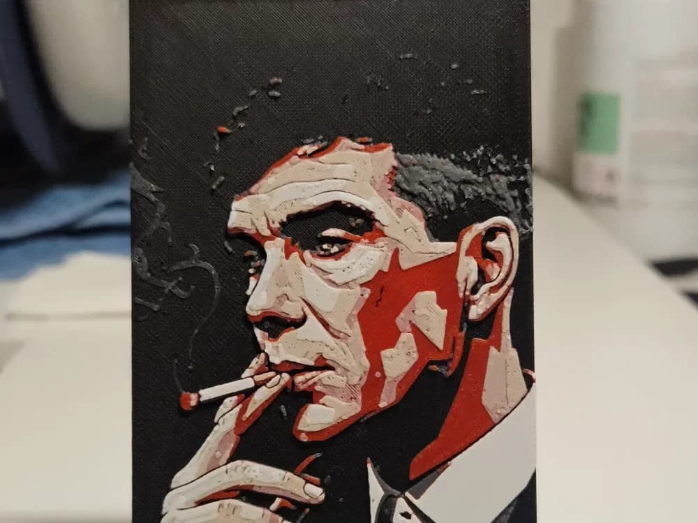 Peaky Blinders Thomas Shelby by Mano's 3d_Art HueForge model: Peaky Blinders Thomas Shelby by Mano's 3d_Art
