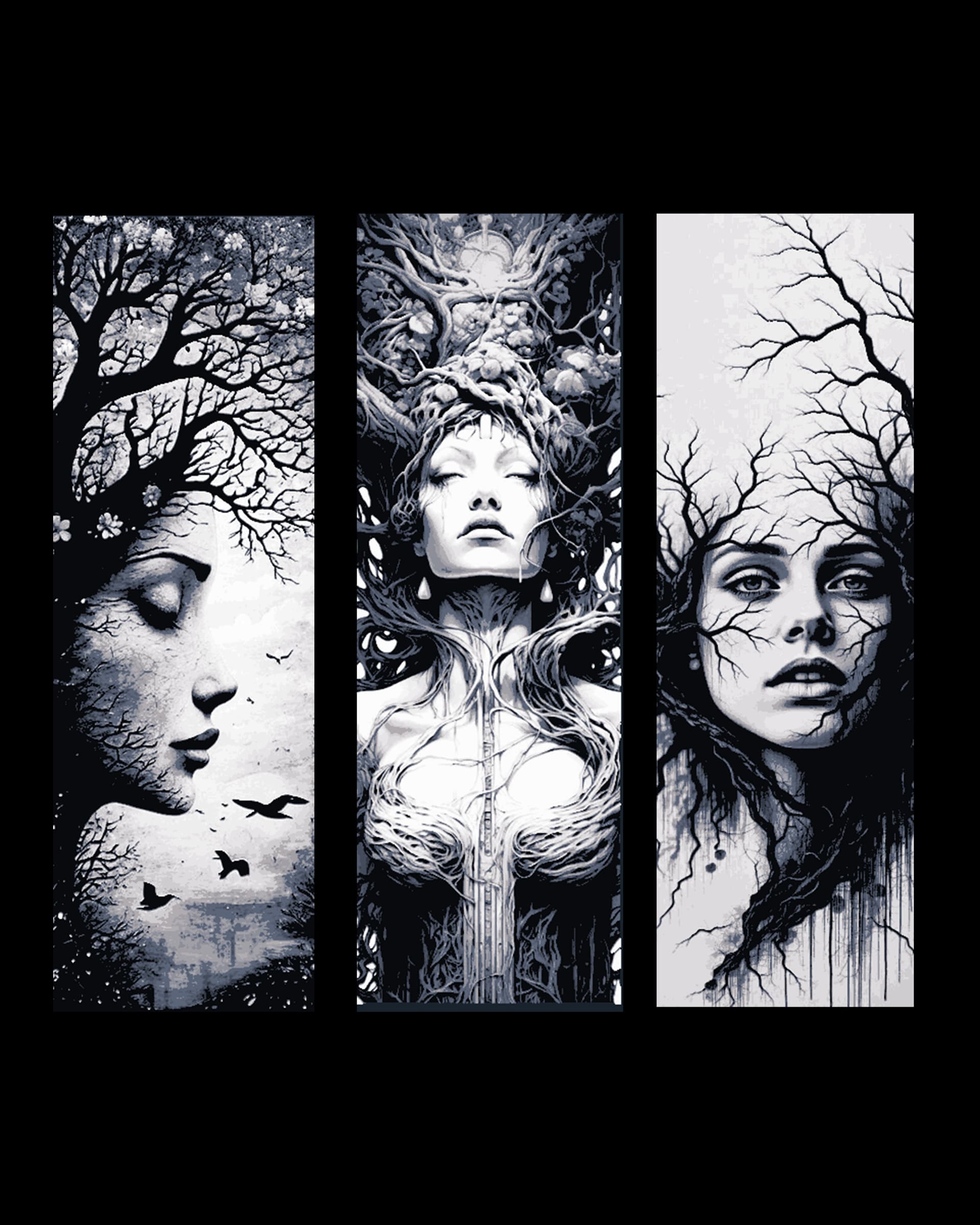 Mother nature and the Tree of life - Artists interpretations as bookmarks Mother nature and the Tree of life - Artists interpretations as bookmarks