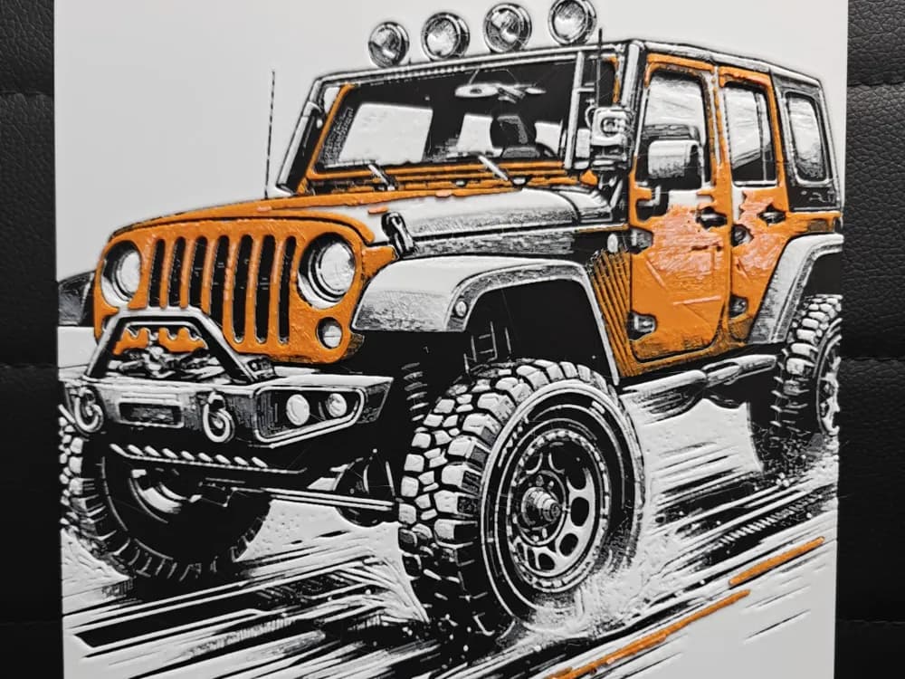 Jeep by TheHueforgeLady HueForge model: Jeep by TheHueforgeLady