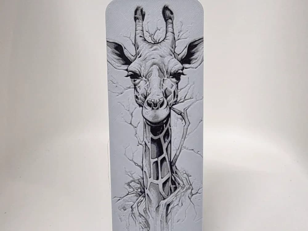 Giraffe Bookmark by Morganja HueForge model: Giraffe Bookmark by Morganja