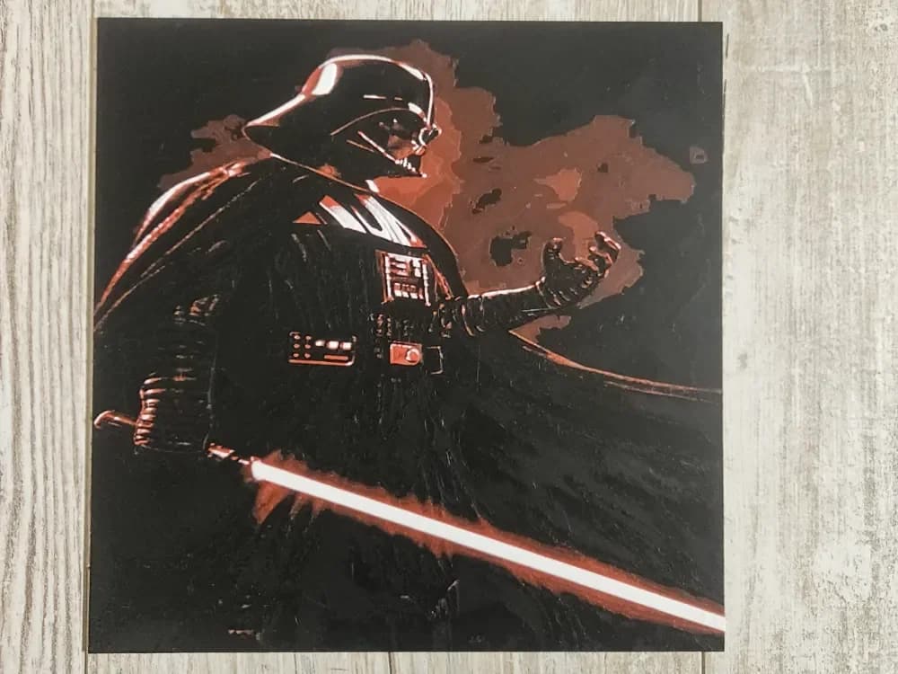 Darth Vader - Hueforge 200x200 by 3D_Rey HueForge model: Darth Vader - Hueforge 200x200 by 3D_Rey