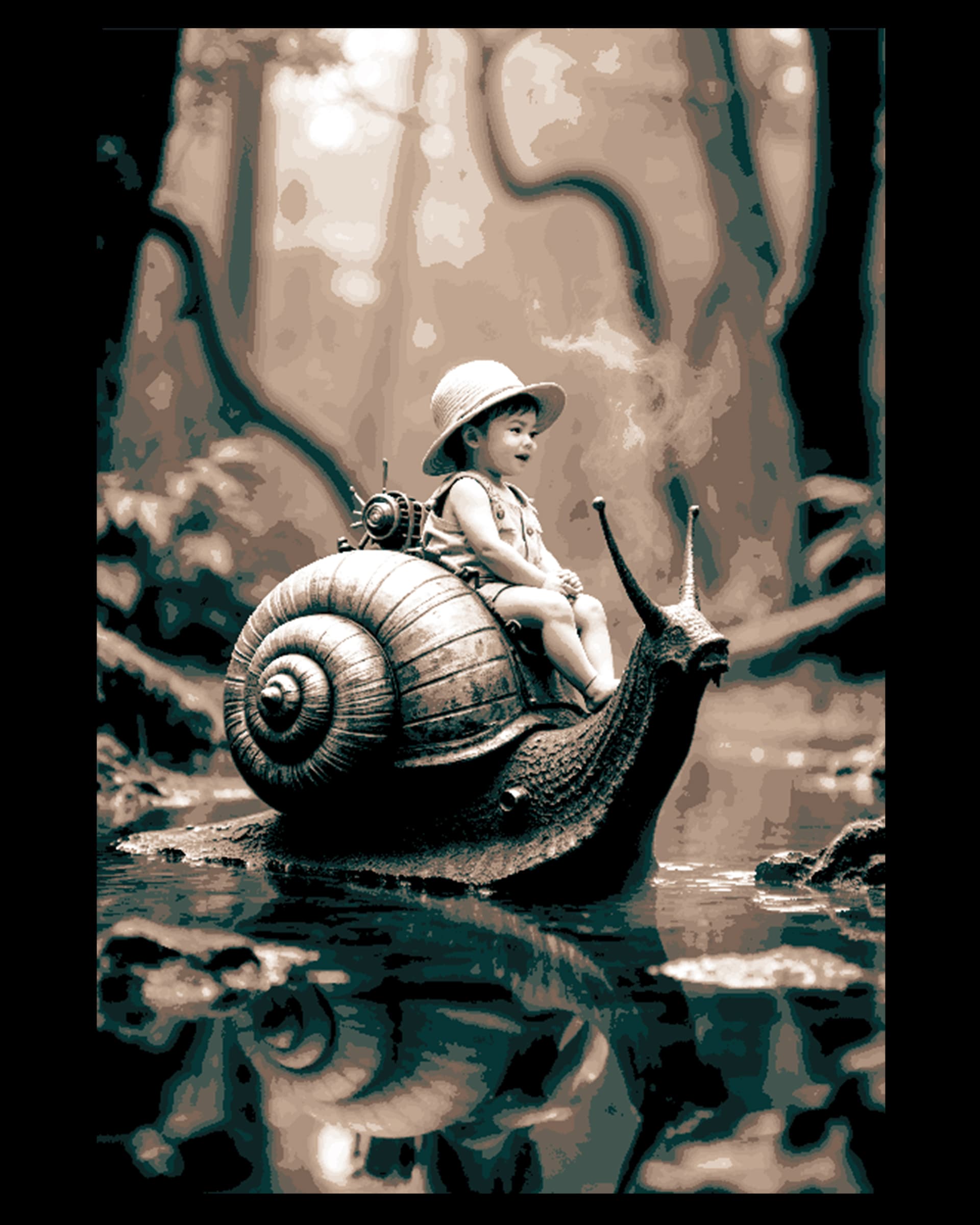 What if you could ride a snail? Fantasy worlds Hueforge Art by BooneCo3d HueForge model: What if you could ride a snail? Fantasy worlds Hueforge Art by BooneCo3d