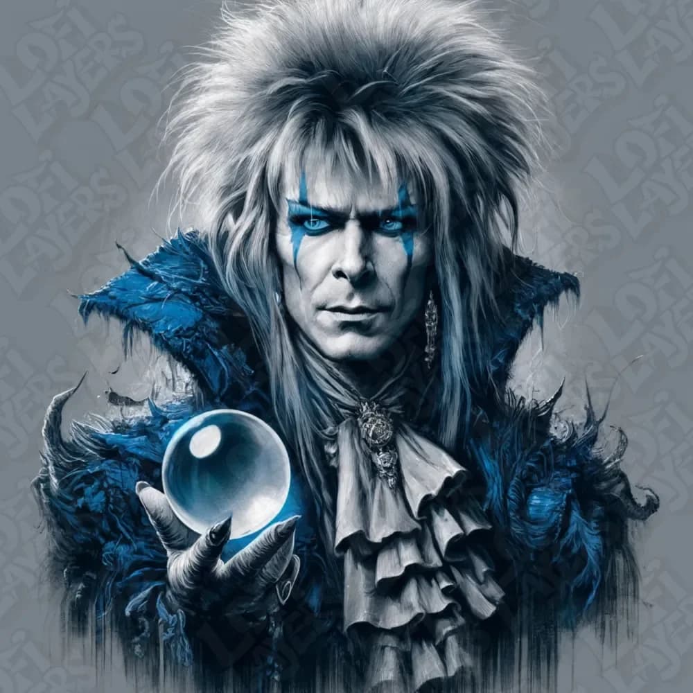 Jareth from The Labyrinth Hueforge by LoFi Layers HueForge model: Jareth from The Labyrinth Hueforge by LoFi Layers