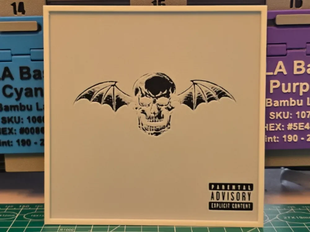 Avenged Sevenfold "Avenged Sevenfold" Album Art by Lumpy3D HueForge model: Avenged Sevenfold "Avenged Sevenfold" Album Art by Lumpy3D