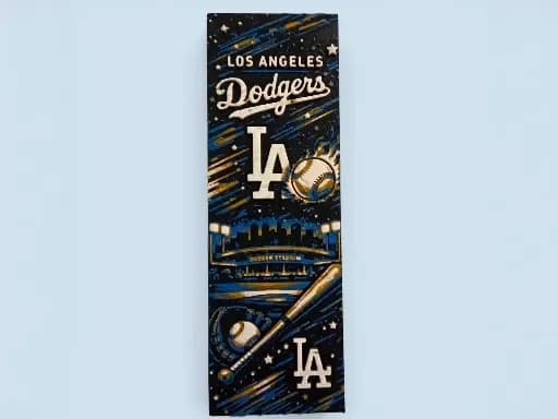 LA Dodgers MLB 50mm by 150mm Bookmark by MythicHue's HueForge model: LA Dodgers MLB 50mm by 150mm Bookmark by MythicHue's