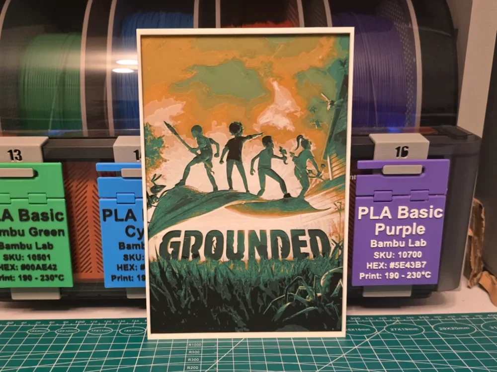 Grounded Game Poster - Hueforge Art by Lumpy3D HueForge model: Grounded Game Poster - Hueforge Art by Lumpy3D