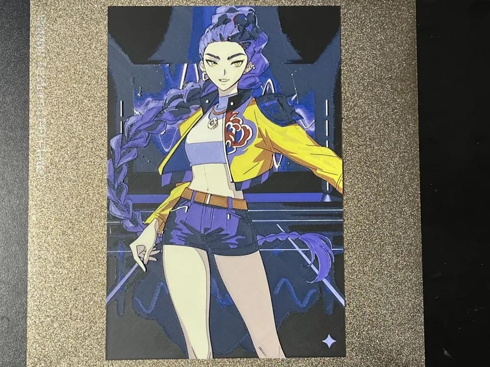 Rumi K-pop Demon Hunter Hueforge by FantasyZ HueForge model: Rumi K-pop Demon Hunter Hueforge by FantasyZ