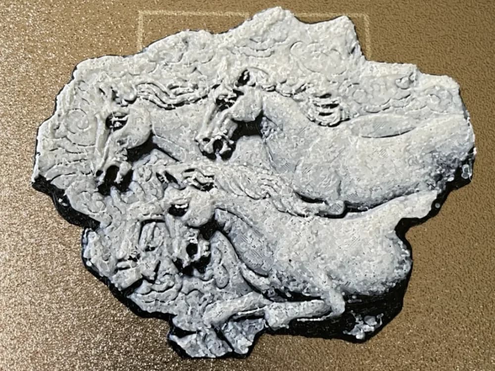 Hueforge Horses Art by 3D_Forged HueForge model: Hueforge Horses Art by 3D_Forged