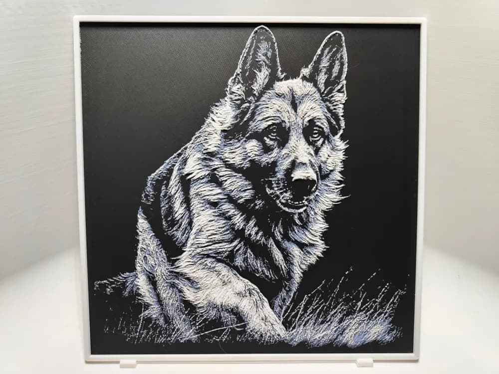 German Shepherd - Hueforge by BeaN HueForge model: German Shepherd - Hueforge by BeaN