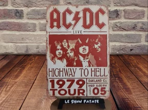 ACDC Hueforge Poster by leshowpatate HueForge model: ACDC Hueforge Poster by leshowpatate