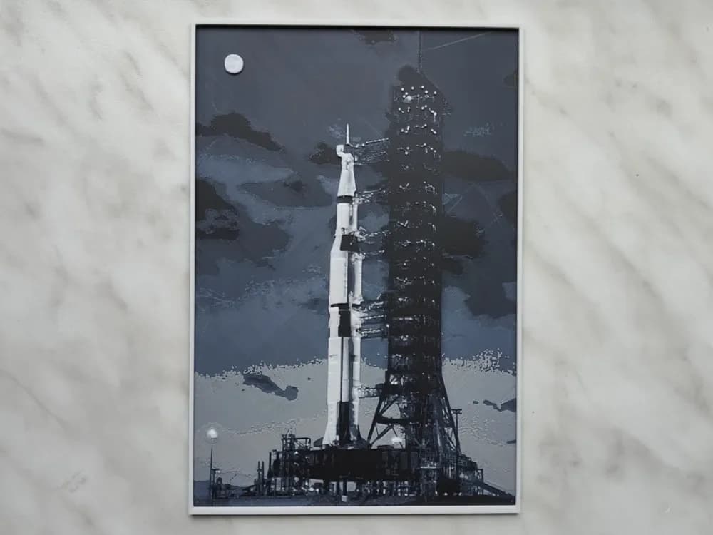 HueForge model: Saturn V - Hueforge by BeaN