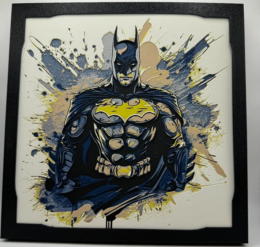 HueForge model: Batman - Hueforge by Canadian Gamer