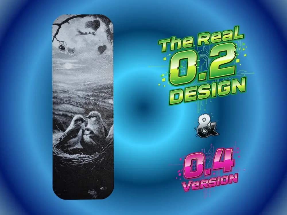 Family Birds Bookmark by Atrus Design HueForge model: Family Birds Bookmark by Atrus Design