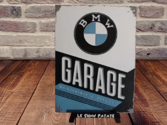 Plaque vintage BMW Hueforge by leshowpatate HueForge model: Plaque vintage BMW Hueforge by leshowpatate