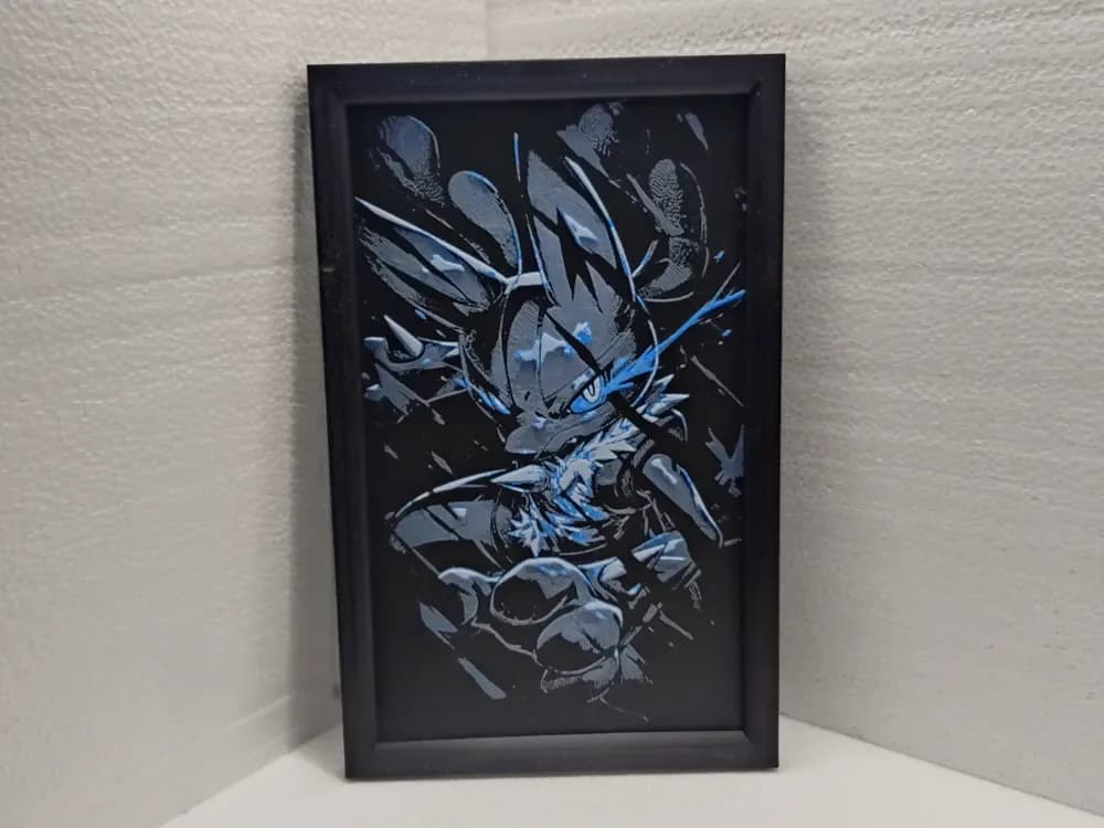 HueForge model: Pokemon Lucario by Asgar3D