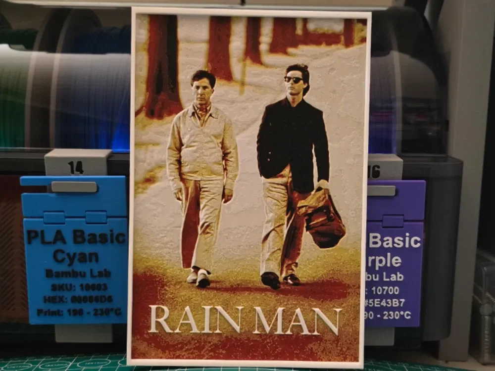 Rain Man Movie Poster - Hueforge Art