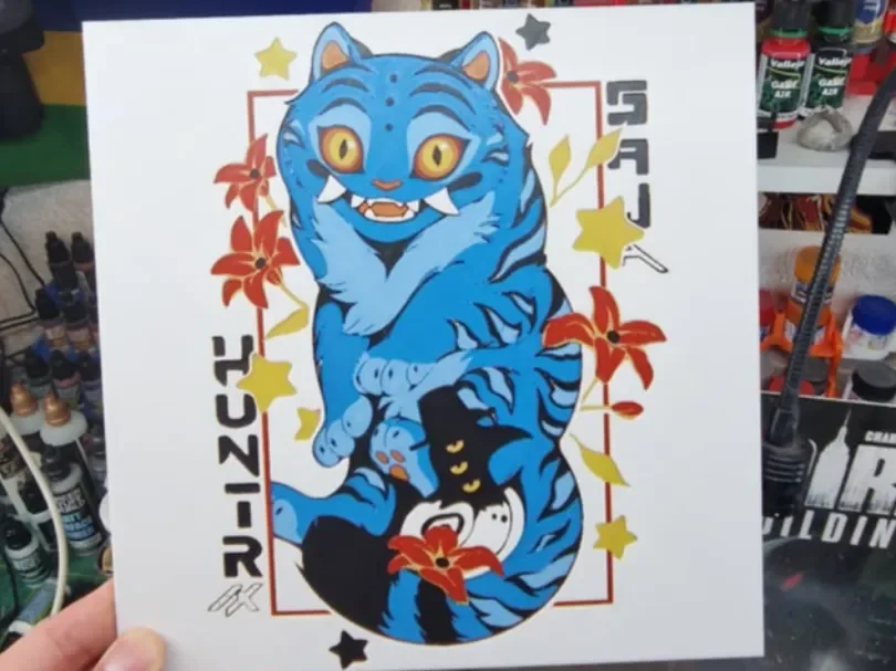 HueForge model: KPop Demon Hunters Hueforge - Derpy and Sussie by Dakiren