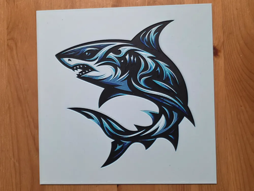 Shark Hueforge by Morganja HueForge model: Shark Hueforge by Morganja