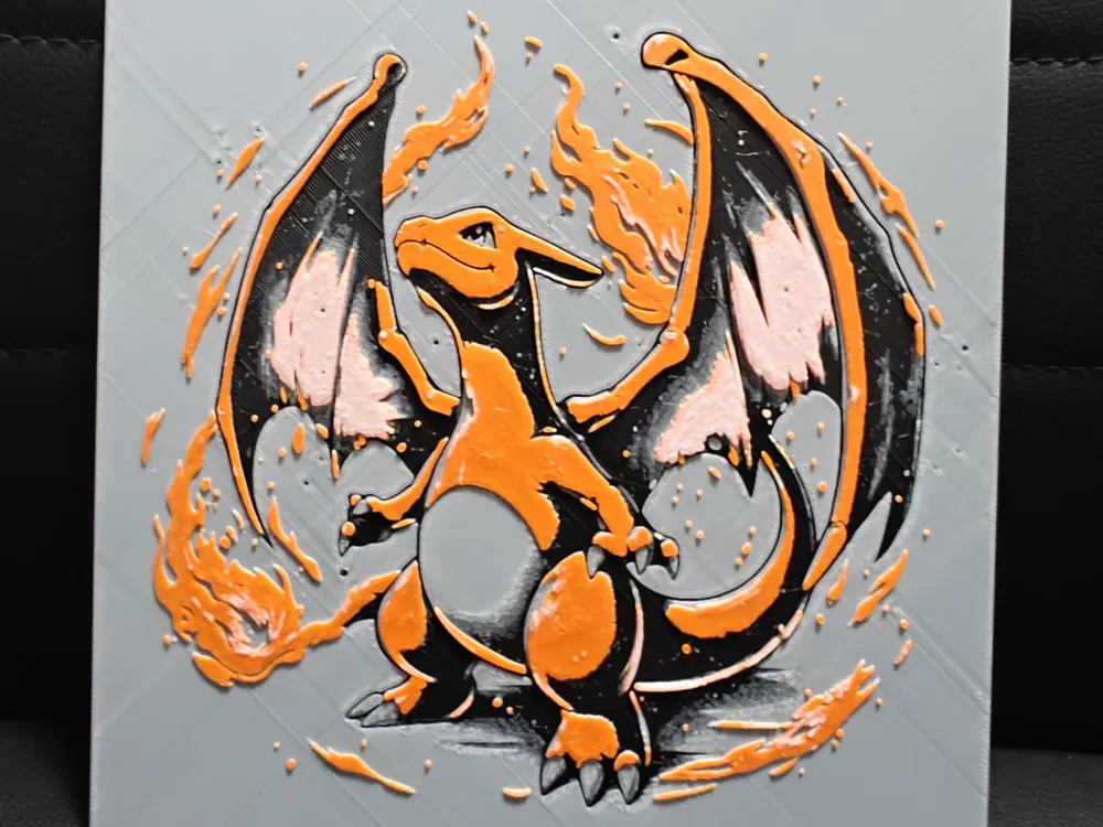 Charizard by TheHueforgeLady HueForge model: Charizard by TheHueforgeLady