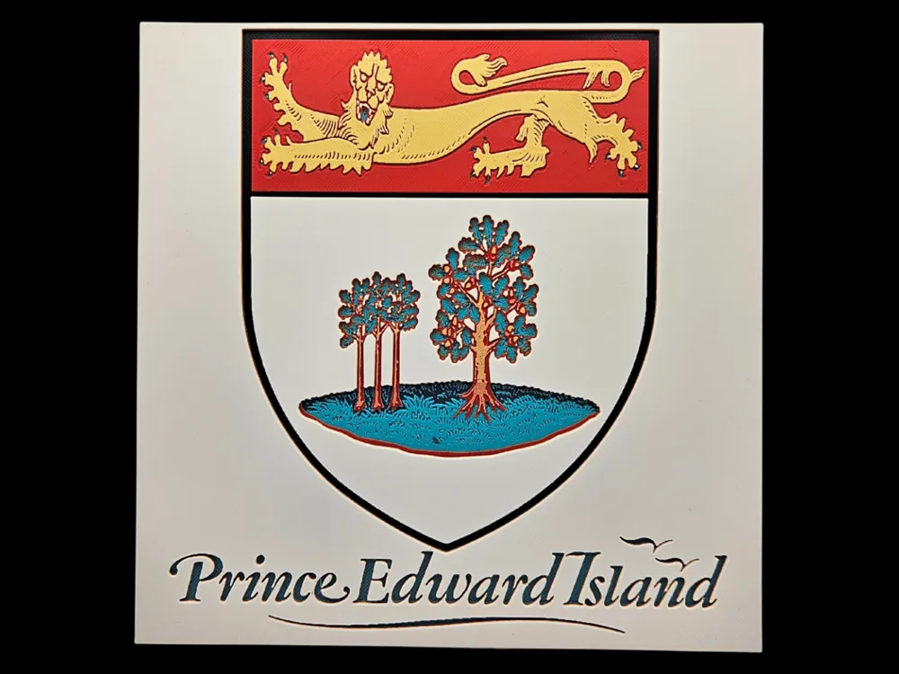 HueForge model: Prince Edward Island by BusyKikiBee