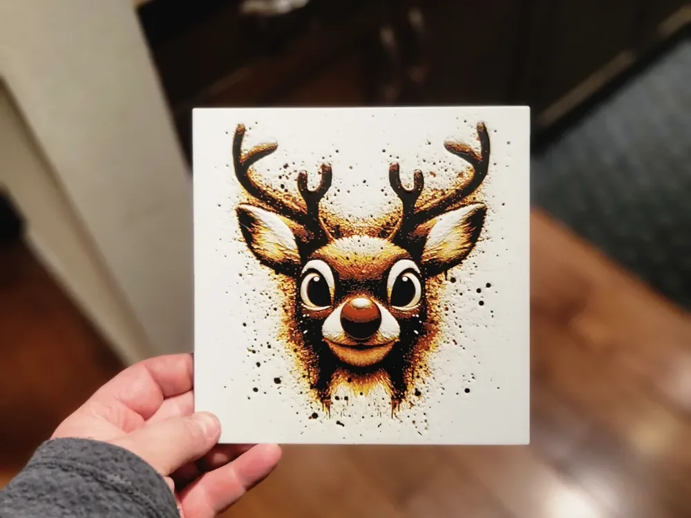 Graffiti Rudolph The Red Nosed Reindeer Hueforge Graffiti Rudolph The Red Nosed Reindeer Hueforge