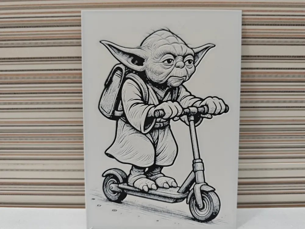 Hueforge Yoda by Litolunar HueForge model: Hueforge Yoda by Litolunar