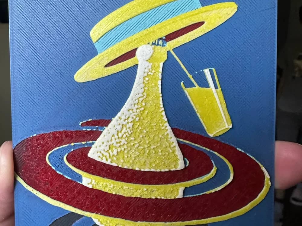 ORANGINA SUMMER HUEFORGE by Cré'Art 3D HueForge model: ORANGINA SUMMER HUEFORGE by Cré'Art 3D
