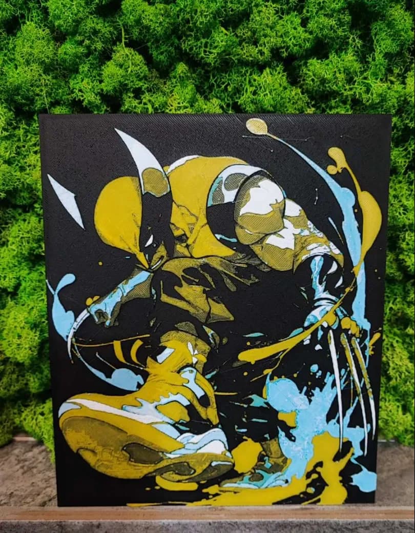 HueForge model: Wolverine Nike by Garuda3D