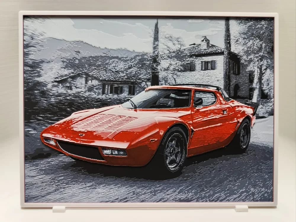 Lancia Stratos - Hueforge by BeaN HueForge model: Lancia Stratos - Hueforge by BeaN