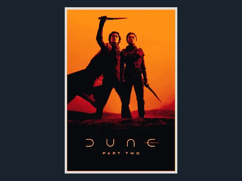 Dune: Part 2 (Movie Poster - HueForge) by HugheCraft HueForge model: Dune: Part 2 (Movie Poster - HueForge) by HugheCraft