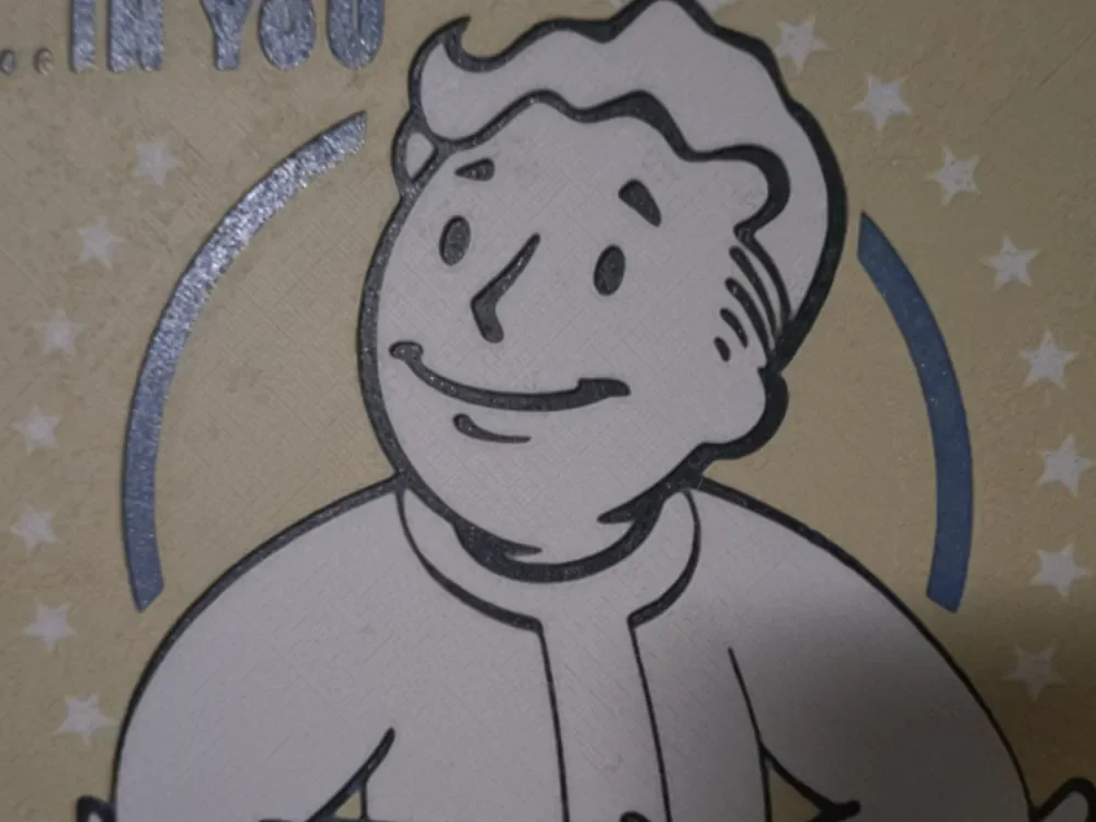 HueForge model: Fallout America Lives by Asgar3D