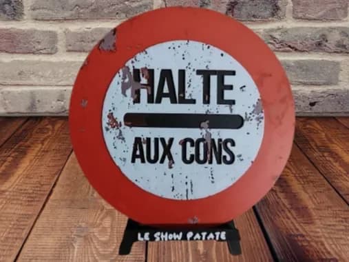 Humorous Stop Sign Hueforge by leshowpatate HueForge model: Humorous Stop Sign Hueforge by leshowpatate