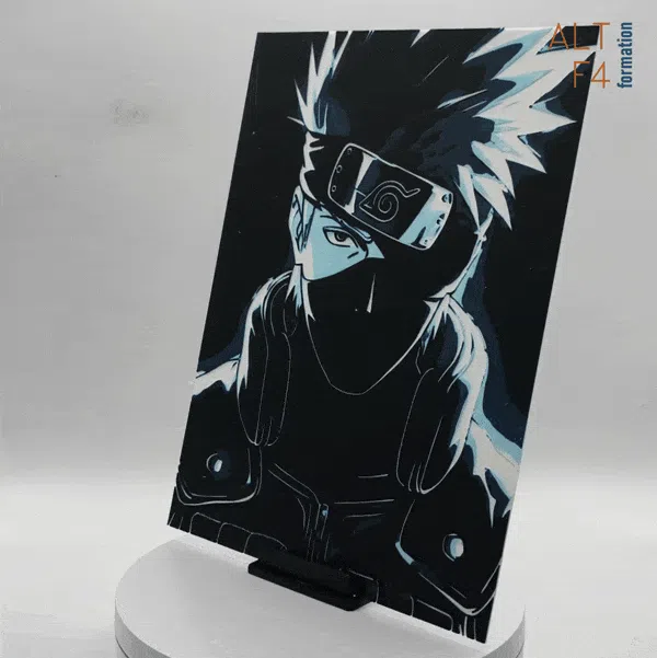 Kakashi with backlight effect Kakashi with backlight effect