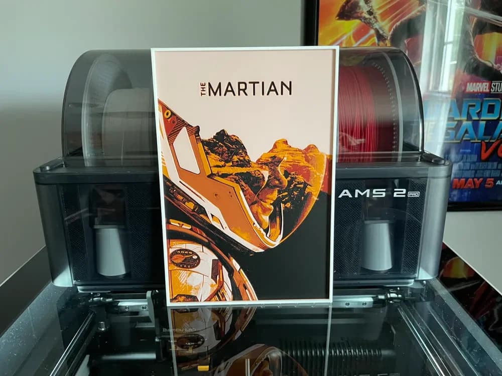 The Martian (2015) Hueforge Movie Poster The Martian (2015) Hueforge Movie Poster